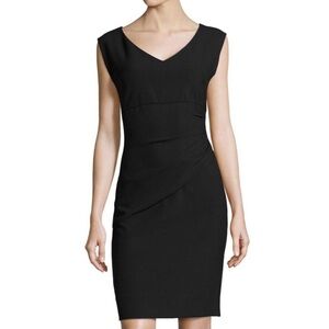 Diane von Furstenberg Bevin Black Sheath Dress NWT Size 10 DVF Classic Cocktail